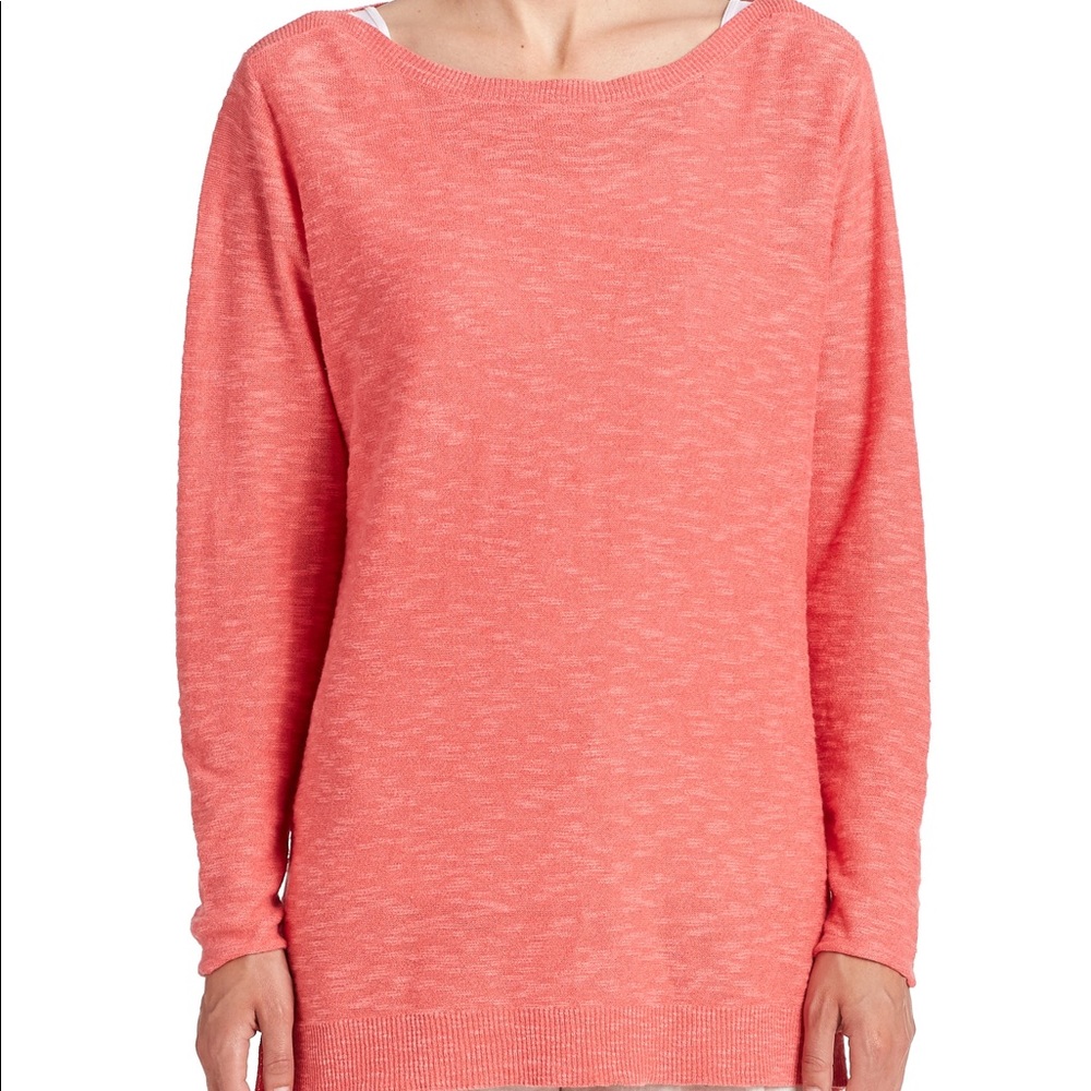 Eileen Fisher Cotton & Linen Blend Tunic Sweater